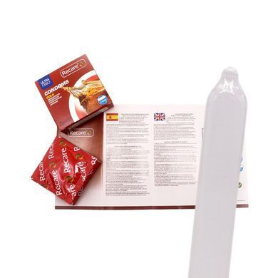Презервативи Recare Cola Dotted&Ribbed Condoms 3 шт, з пухирцями та ребрами, аромат: Кола SX3319 фото