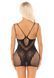 Еротична мінісукня Leg Avenue Lace and Net Mini Dress, Black, One Size, ажурна, відкрита спина SX1733 фото 2
