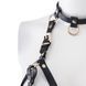 Портупея на грудь LOCKINK SEVANDA Queen Chest Harness with Removable Bra, чорна, зі знімними пестис SX0873 фото 4