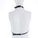Портупея на грудь LOCKINK SEVANDA Queen Chest Harness with Removable Bra, чорна, зі знімними пестис SX0873 фото 3