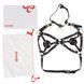 Портупея на грудь LOCKINK SEVANDA Queen Chest Harness with Removable Bra, чорна, зі знімними пестис SX0873 фото 8