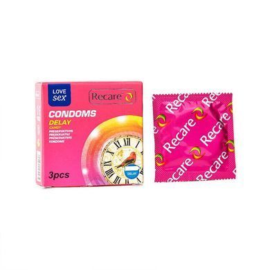 Презервативи Recare Delay Candy Condoms 3 шт, пролонгувальний ефект, цукерковий аромат SX3320 фото