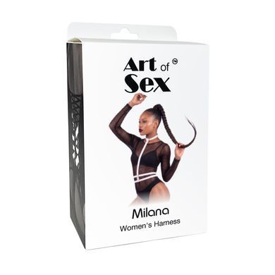 Жіноча портупея Art of Sex - Milana, екошкіра, розмір XS-2XL, колір білий SX4692 фото