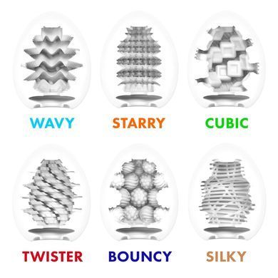 Набір мастурбаторів-яєць Tenga Egg Variety Pack - Standard (6 шт) SX4025 фото