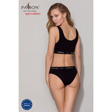 Спортивний топ з широкою гумкою Passion PS004 TOP M, black SO4220 фото