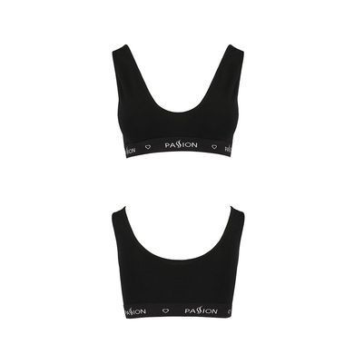 Спортивний топ з широкою гумкою Passion PS004 TOP M, black SO4220 фото