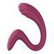 Вагінально-кліторальний вібратор Satisfyer G for Goddess 3 Wine Red, 2 мотори SX3831 фото 1