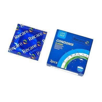 Презервативи Recare Classic Condoms 3 шт, класичні SX3322 фото