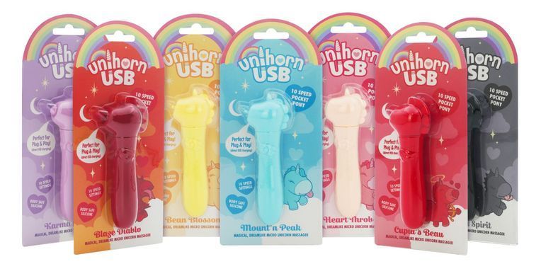 Вібратор-єдиноріжка Unihorn USB Bullet &ndash; Cupid's Beau, віброкуля, USB-зарядка, 10 режимів SX2861 фото
