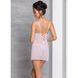 Сорочка з вирізами на грудях, стрінги Passion LOVELIA CHEMISE L/XL, white SO4762 фото 4