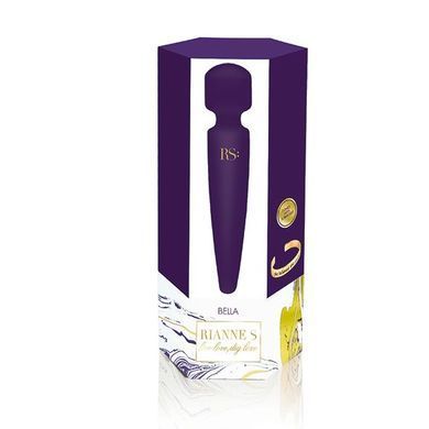 Вібромасажер Rianne S: Bella Mini Wand Purple, 10 режимів, медичний силікон, подарункове паковання SO3869 фото