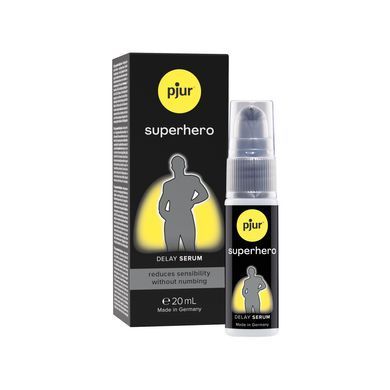 Сироватка-пролонгатор pjur Superhero Delay Serum 20 мл, створює ефект плівки, без оніміння PJ12090 фото