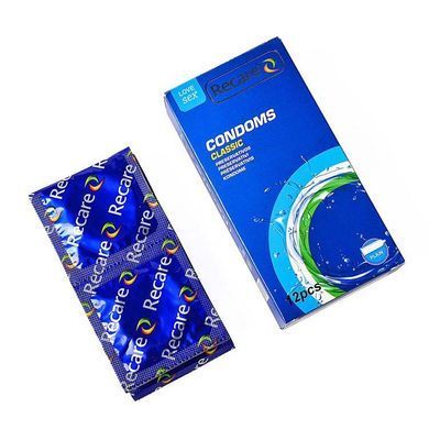Презервативи Recare Classic Condoms 12 шт, класичні SX3327 фото