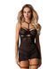 Бебі-дол Obsessive Arrowel Black chemise S/M, з декоративним чокером та гартерами SX2581 фото 1