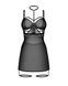 Бебі-дол Obsessive Arrowel Black chemise S/M, з декоративним чокером та гартерами SX2581 фото 3