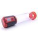 Автоматична вакуумна помпа Men Powerup Passion Pump Red, LED-табло, перезаряджувана, 8 режимів SO6226 фото 5