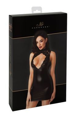 Сукня Noir Handmade F343 Powerwetlook and lace mini skirt - L SX2071 фото