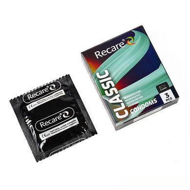 Презервативи Holographic Recare Classic Condoms 3 шт, класичні SX3328 фото