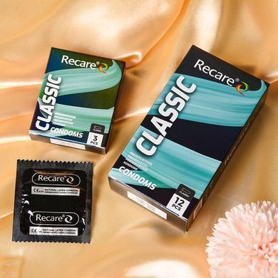 Презервативи Holographic Recare Classic Condoms 3 шт, класичні SX3328 фото