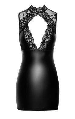 Сукня Noir Handmade F343 Powerwetlook and lace mini skirt - XL SX2074 фото