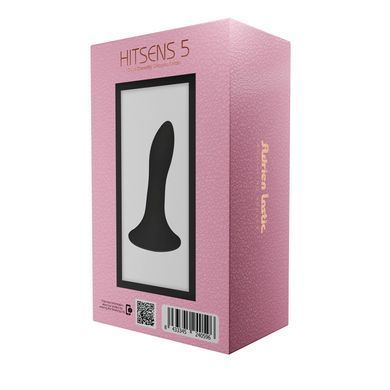 Дилдо з присоскою Adrien Lastic Hitsens 5 Black, відмінно для страпона, діаметр 2,4 см, довжина 13см AD24059 фото