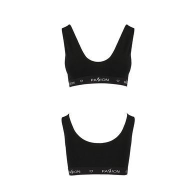 Спортивний топ з широкою гумкою Passion PS004 TOP S, black SO4221 фото