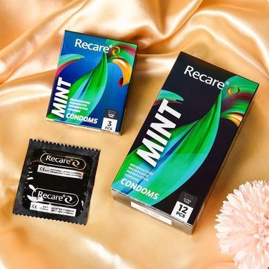 Презервативи Holographic Recare Ultra Thin Mint Condoms 3шт, ультратонкі, аромат: м'ята SX3331 фото