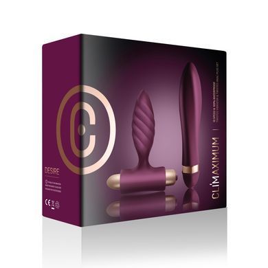 Набір для пар Climaximum Desire анальна пробка + вібратор, 10 режимів, на батарейках SX2432 фото