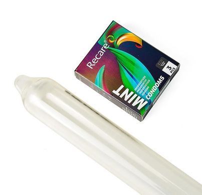 Презервативи Holographic Recare Ultra Thin Mint Condoms 3шт, ультратонкі, аромат: м'ята SX3331 фото