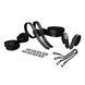 Набір для бондажу LOCKINK 8-Bondage-Straps Restraint Set, чорний 8 ременів з натуральної шкіри SX0835 фото 1