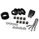 Набір для бондажу LOCKINK 8-Bondage-Straps Restraint Set, чорний 8 ременів з натуральної шкіри SX0835 фото 7