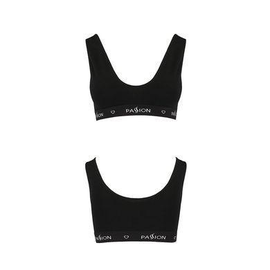 Спортивний топ з широкою гумкою Passion PS004 TOP XL, black SO4222 фото