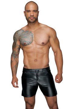 Чоловічі шорти з мокрим ефектом Noir Handmade H061 Powerwetlook shorts, XXL SX0107 фото