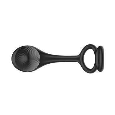Анальна вібропробка Nexus Tornado Cock and Ball Ring обертання+вібрація, ерекційне кільце, пульт SX2416 фото